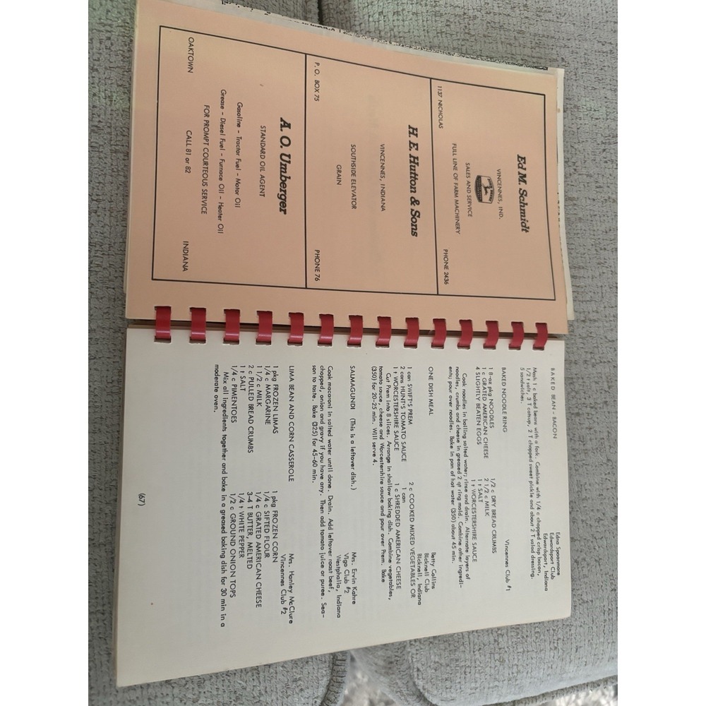 1954 Knox County Home Demonstration Chorus Cookbook (Community Cookbook) - Picture 4 of 5